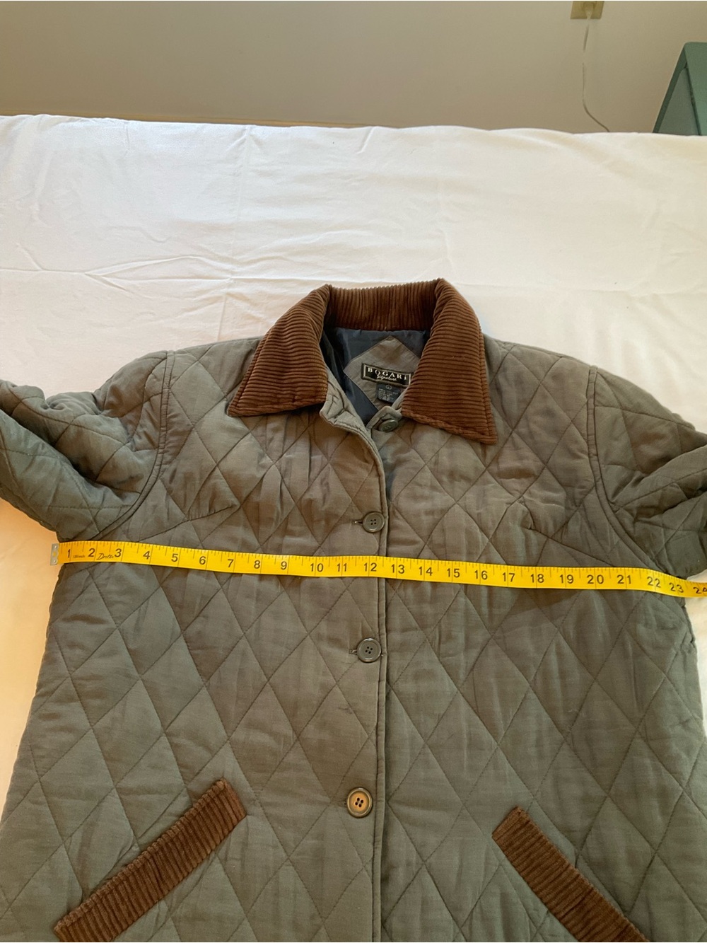 Vintage Bogari Signature 100% Silk Quilted Barn Jacket Coat Size L - Picture 4 of 8